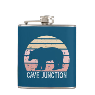 Cave Junction Oregon Retro-Beer Heupfles