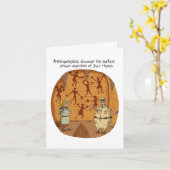 Cave Man Jazz Hands Kaart (Gele Bloem)