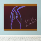 Cave Painting Stretched Canvas (Insitu (Houten vloer))