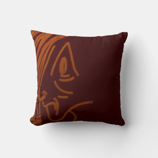 Cave Painting Throw Pillow Kussen (Voorkant)