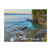 Cave Point, Door County, WI Postcard