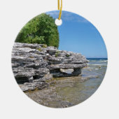 Cave Point Park Shoreline Keramisch Ornament (Voorkant)