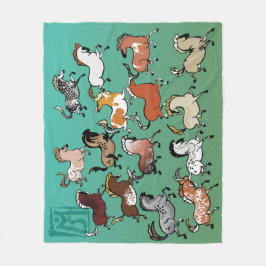 Cave Pony Fleece Blanket 1 Deken