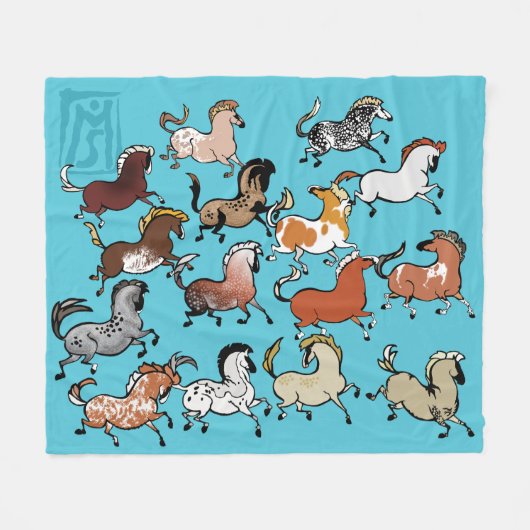 Cave Pony Fleece Blanket 3 (Voorkant (Horizontaal))