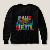 Cave Quests Adventure T-Shirt Design (Motif dos)