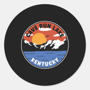 Cave Run Lake Kentucky Sunset Ronde Sticker