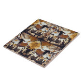 Cave Scribbles Horses Trivet Tegeltje (Zijkant)