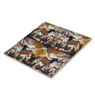 Cave Scribbles Horses Trivet Tegeltje