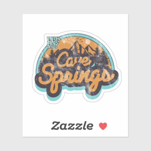 Cave Springs, Sticker Arkansas (Feuille)