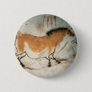 Cave tekeningen Lascaux Franse prehistorische teke Ronde Button 5,7 Cm