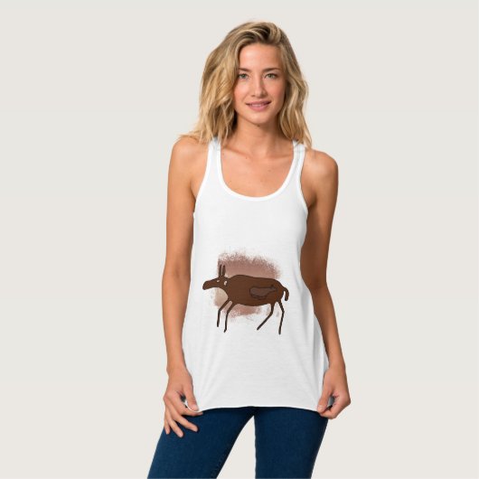Cave Tekeningen Moeder Baby - Dieren Tanktop (Volledige Voorkant)
