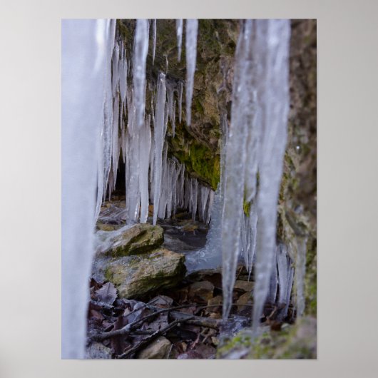 Cave Tunnel of Ice Poster (Voorkant)