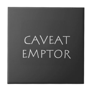 Caveat Emptor Tegeltje