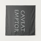 Caveat Emptor Wandkleed (Voorkant (horizontaal))