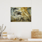 Cavehorsen van Chauvet en andere schoorstenen van Poster (Keuken)