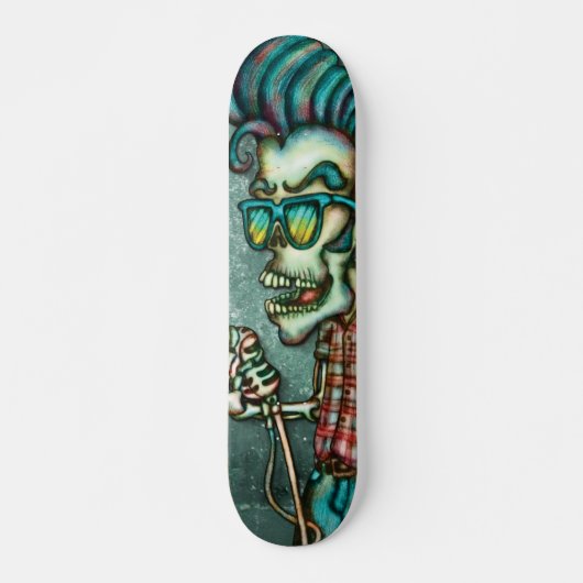 Caveira Elvis Skateboard (Voorkant)