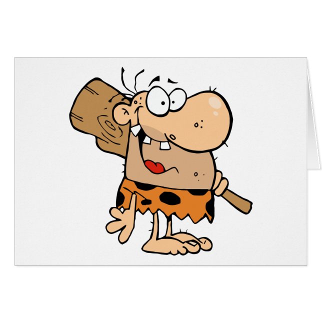 Caveman Avec Club (Devant horizontal)