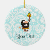 Caveman Cute Keramisch Ornament (Achterkant)