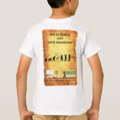 Caveman Doet Science Smart Gear kindershirt T-shirt (Achterkant)