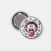 "Caveman Ice Cream Chaos" Magnet (Recto/Verso)