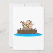 Caveman in een kano kaart (Voorkant)