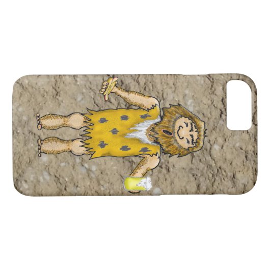 Caveman Mobiele Telefoon Case (Achterkant (Horizontaal))