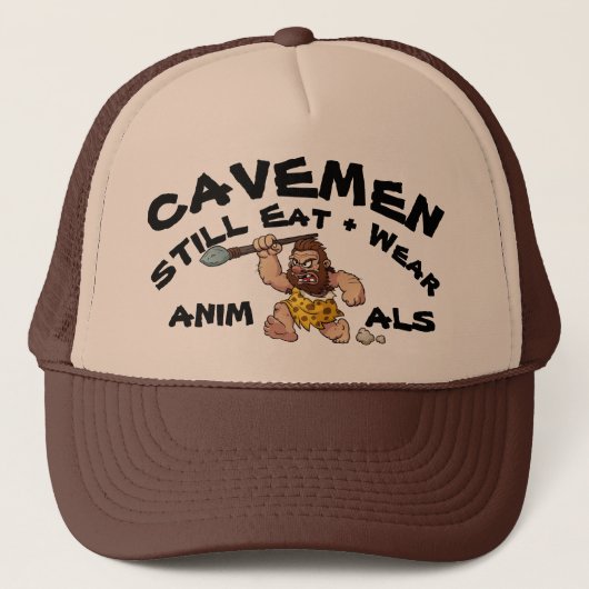 CAVEMEN - Eet- en Draag dieren Trucker Pet (Voorkant)