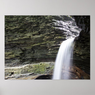 Cavern Cascade, Watkins Glen State Park, New York Poster