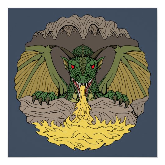Cavern Dragon 2016 Perfect Poster (Voorkant)