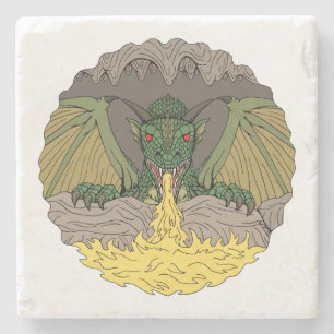 Cavern Dragon 2016 Stenen Onderzetter