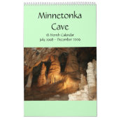 Caverne de Minnetonka calendrier de 18 mois (Protection)