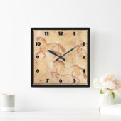 Cavetekening van paarden vierkante klok (Huis)