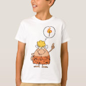Cavewoman denkt aan brandstapel t-shirt (Voorkant)