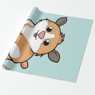 cavia   Grappige Cartoon Guinee Pig Gift Lovers Cadeaupapier