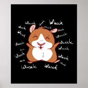 cavia   Grappige Cavia Cadeaus Wiel Poster