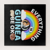 cavia-guinea komt in orde, bemoediging legpuzzel (Horizontaal)