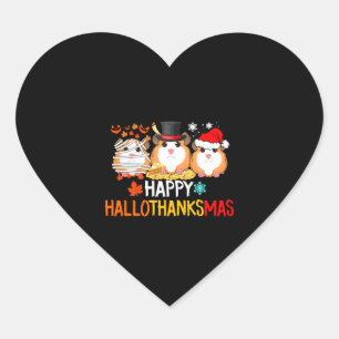 Cavia Halloween Thanksgiving Kerstmis Hart Sticker