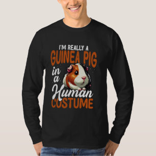 Cavia in mensenkostuum grappig t-shirt