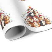 Cavia Kerstboom Prettig Kerstfeest Xmas Cadeaupapier (Rol Hoek)