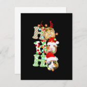 Cavia Kerstmis Notitiekaartje (Voorkant / Achterkant)