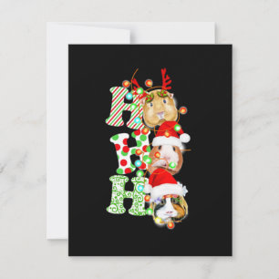 Cavia Kerstmis Notitiekaartje