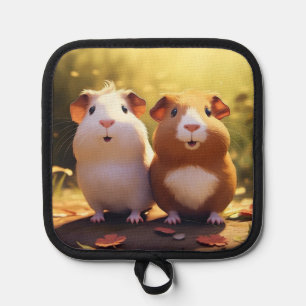Cavia keukenaccessoire, leuk . pannenlap