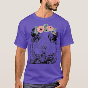 Cavia met Floral Headband Premium T-shirt