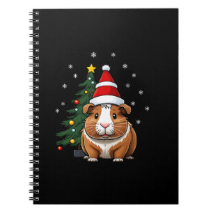 Cavia met kerst notitieboek