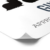 Cavia Pas op Poster (Hoek)