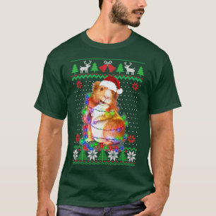 Cavia Pig Animal Uglyker kerst T-shirt