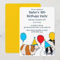 Cavia Pig. en Balloons Birthday Party