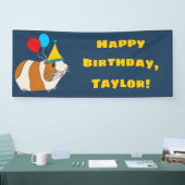 Cavia Pig. en Balloons Birthday Party Spandoek (Beurs)
