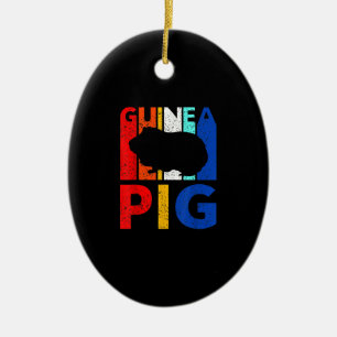 Cavia Pig -  Ik hou van mijn cavia Keramisch Ornament