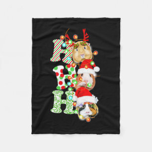 Cavia Pig Kerstmis Fleece Deken